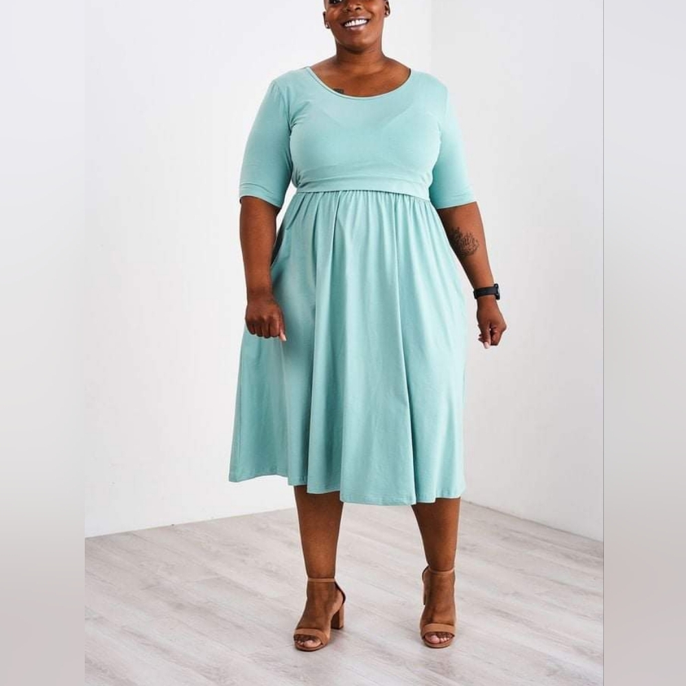 Latched Mama Classic Cotton Dress, sz xs